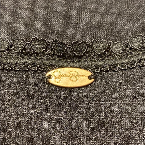 Small Jessica Simpson Sports Bra Stretchy Crop Tank Top Bralette Black - Picture 8 of 11